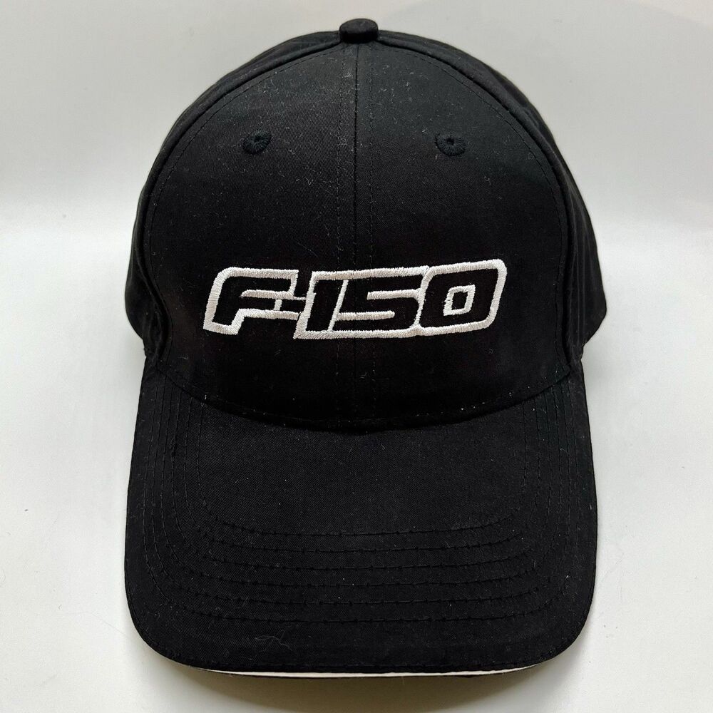 Ford F150 Black Baseball Hat Cap "Built Ford Tough" Patch Strapback Adjustable
